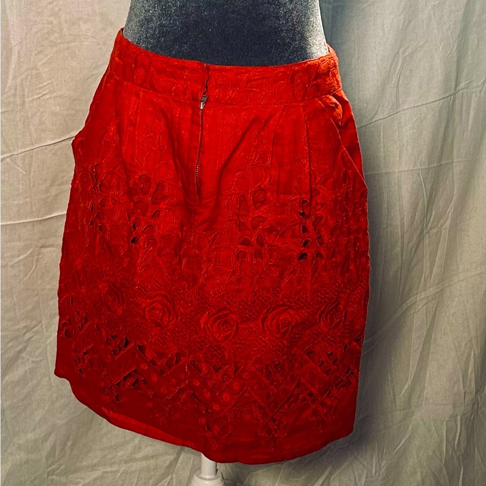 Red skirt